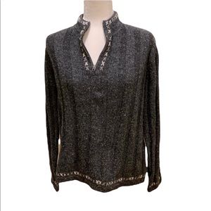 Woolrich Half Zip Ribbed Pullover Sweater M